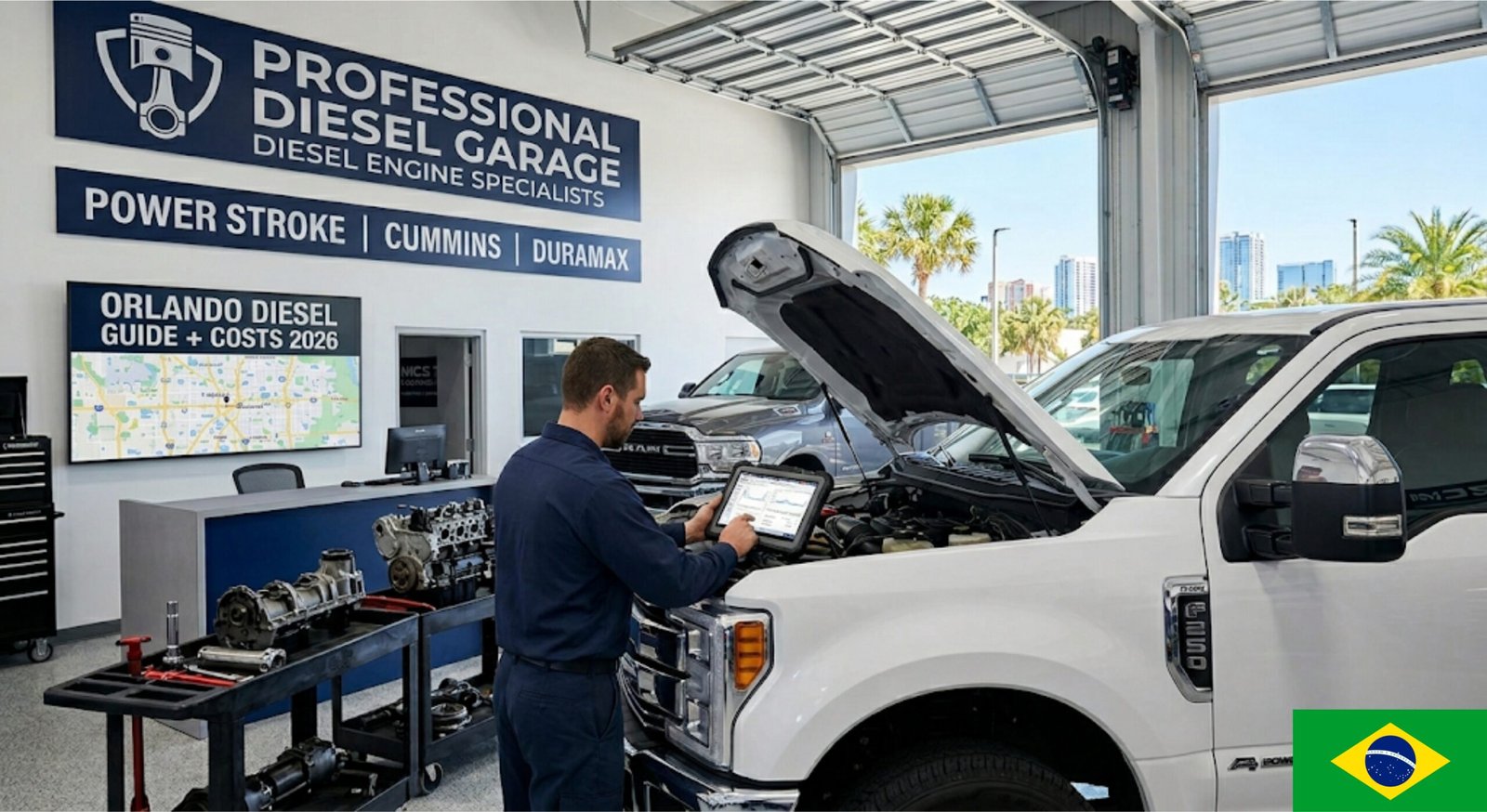 Reparo de Motor Diesel em Orlando FL: Guia Completo + Custos 2026