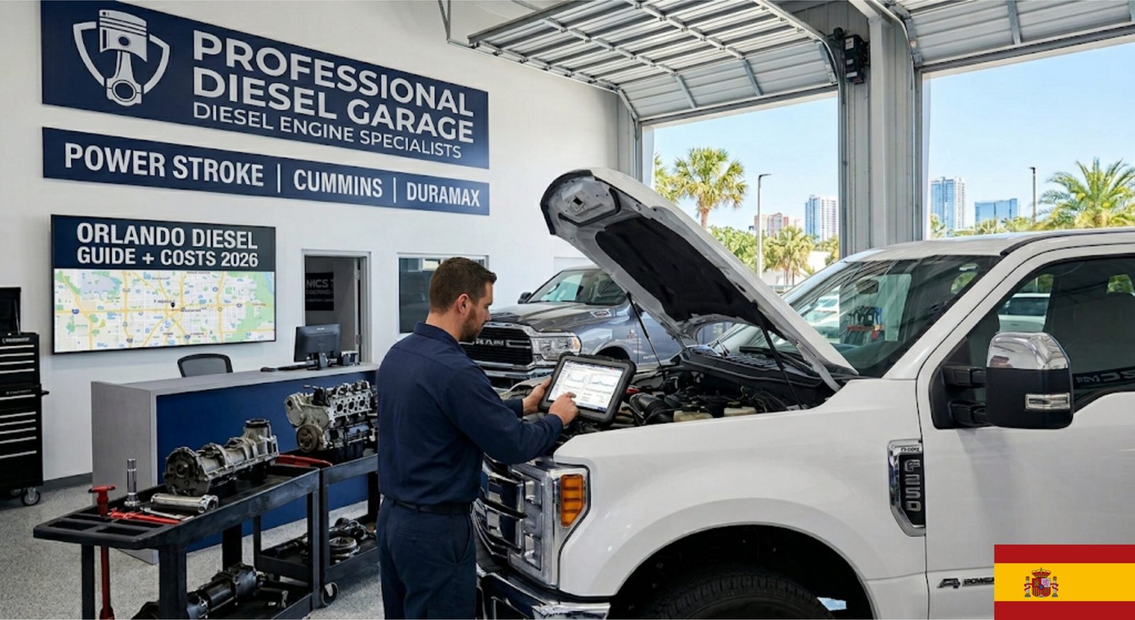 Reparación de Motor Diesel en Orlando FL: Guía Completa + Costos 2026
