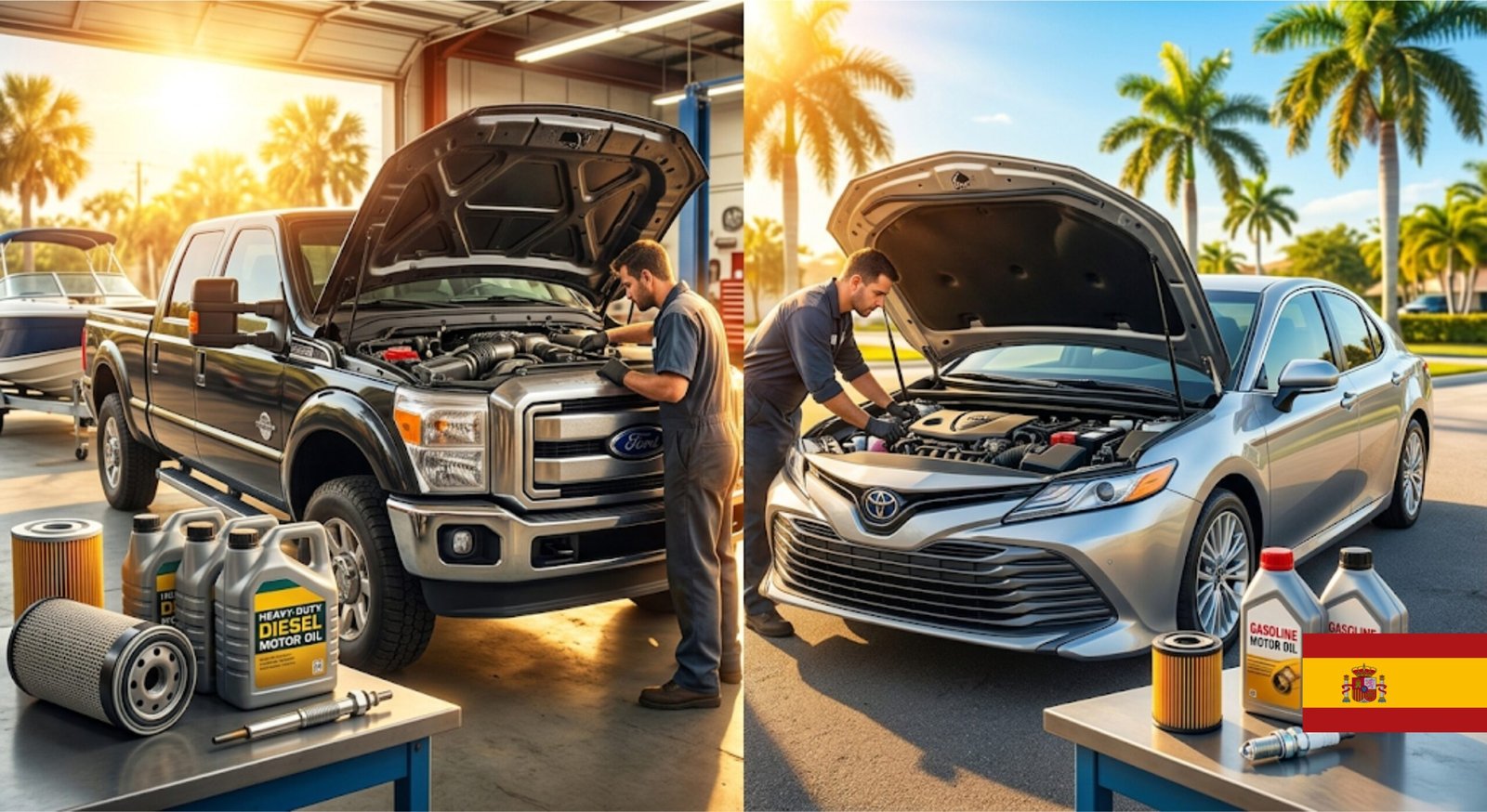 Mantenimiento de Motor Diésel vs Gasolina en Florida: Comparación de Costos 2026