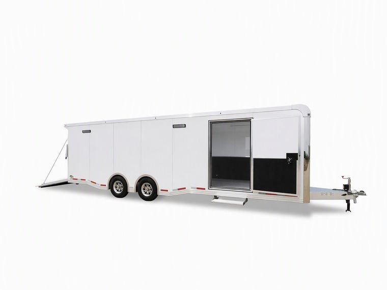 Enclosed car hauler trailer