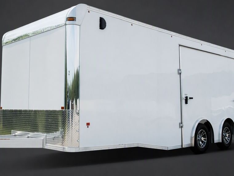 Enclosed car hauler trailer